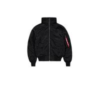 Alpha Industries MA-1 Hooded Bomber Jacket for Men Size S - black