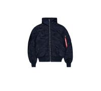 Alpha Industries MA-1 Hooded Bomber Jacket for Men Size S - rep.blue