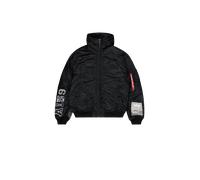 Alpha Industries MA-1 Hooded Studio Winter Jacket Winter Jackets for Men Size L - black