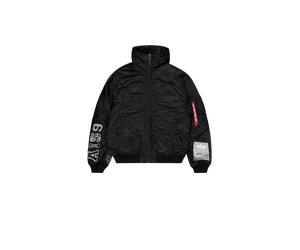 Alpha Industries MA-1 Hooded Studio Winter Jacket Winter Jackets for Men Size S - black