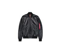 Alpha Industries Ma-1 Leather Jacket Black L Men