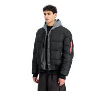 Alpha Industries MA-1 Logo Puffer Winter Jacket Winter Jackets for Men Size 2XL - black