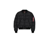 Alpha Industries MA-1 Logo Puffer Winter Jacket Winter Jackets for Men Size XL - black