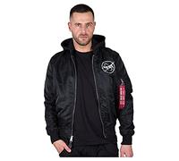 Alpha Industries MA-1 LW HD NASA Glow Rev. Bomber Jacket for Men Black
