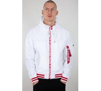 Alpha Industries MA-1 LW Hooded PZ Jacket, white, size 3XL for Men