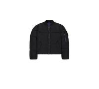 Alpha Industries MA-1 Puffer UV Bomber Jacket Winter Jackets for Men Size L - black