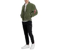 Alpha Industries MA-1 Teddy Bomber Jacket for Men Sage-Green