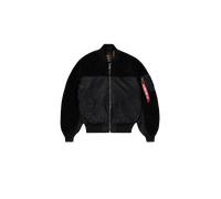Alpha Industries MA-1 Teddy Bomber Jacket for Men Size XL - black