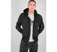 Alpha Industries - MA 1 TT Hood Black/Black - Jacket - black - 3XL - 100% Nylon 3XL