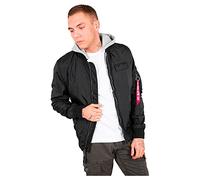 Alpha Industries MA-1 TT Hood Bomber Jacket for Men Black
