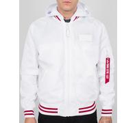 Alpha Industries MA-1 TT Hood Defense Jacket, white, size XL for Men