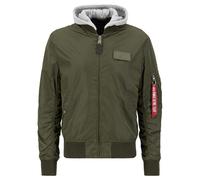 Alpha Industries MA-1 TT Hood Jacket Dark Green