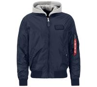 Alpha Industries MA-1 TT Hood Jacket, blue, size S