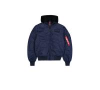 Alpha Industries MA-1 TT Hood Two Tone Cold Weather Bomber Jacket for Men Size 2XL - ultra navy