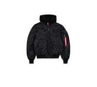 Alpha Industries MA-1 TT Hood Two Tone Cold Weather Bomber Jacket for Men Size XL - black