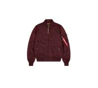 Alpha Industries MA-1 TT Light Bomber Jacket for Men Size L - dark maroon