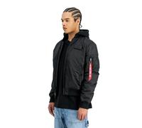 Alpha Industries MA-1 TT Hood Two Tone Cold Weather Bomber Jacket for Men black