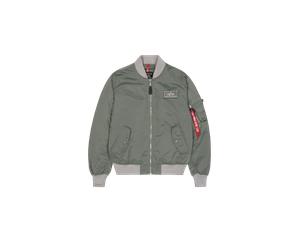 Alpha Industries MA-1 TTC Light Bomber Jacket for Men Size S - vintage green/silver