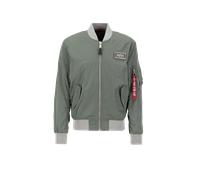 Alpha Industries MA-1 TTC Two Tone Contrast Bomber Jacket for Men Size 2XL - vintage green/silver