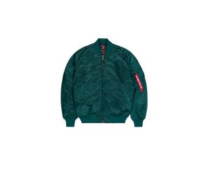 Alpha Industries MA-1 VF 59 Long Bomber Jacket for Men Size M - Force Green