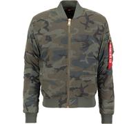 Alpha Industries MA-1 VF 59 Reflective Camo Jacket, green, size M for Men