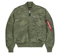 Alpha Industries MA-1 VF Fitted Embroidery Back Jacket - Sage Green