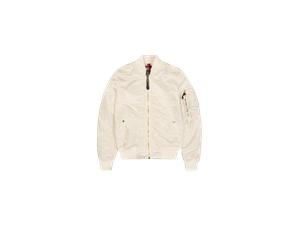 Alpha Industries MA-1 VF Light Bomber Jacket Women for Women Size M - vintage white