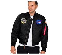 Alpha Industries MA-1 VF NASA Bomber Jacket for Men Black