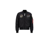 Alpha Industries MA-1 VF NASA Bomber Jacket for Men Size S - black/lilac