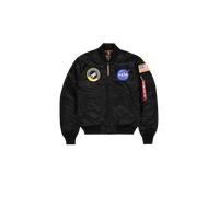 Alpha Industries MA-1 VF NASA Vintage Fit Bomber Jacket for Men Size 5XL - black
