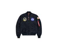 Alpha Industries MA-1 VF NASA Vintage Fit Bomber Jacket for Men Size S - rep.blue