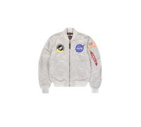 Alpha Industries MA-1 VF NASA Vintage Fit Bomber Jacket for Men Size XL - pastel grey