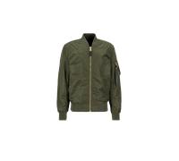 Alpha Industries MA-1 VF Vintage Fit Light Bomber Jacket for Men Size S - dark green