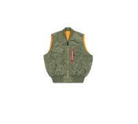 Alpha Industries MA-1 Vintage Vest Bomber Jacket for Men Size M - sage-green
