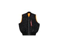 Alpha Industries MA-1 Vintage Vest Bomber Jacket for Men Size S - black