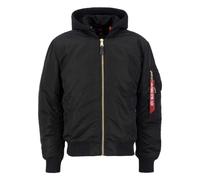 Alpha Industries MA-1 ZH Back EMB Bomber Jacket for Men Black