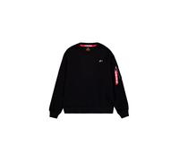 Alpha Industries Men's 3D Small Logo Sweater, Black, 3XL