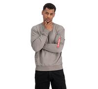 ALPHA INDUSTRIES Men's Ai Label Sweater Sweatshirt (Pack of 1) Gray