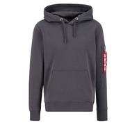 Alpha Industries Men's Air Force Hoody Hooded Sweat Sweatshirt, Vintage Grey, S
