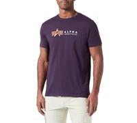 Alpha Industries Alpha Label T-Shirt for Men Size M - Plum