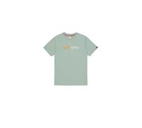 Alpha Industries Men's Alpha Label T-Shirt, Frost Green, M