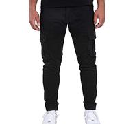 Alpha Industries Men's Army Casual Trousers Pants, Black, 30