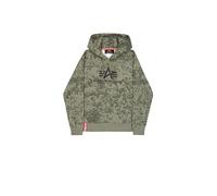 Alpha Industries Men's Basic BL Camo Hoodie, M48 Forest Camo, L