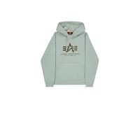 Alpha Industries Men's Basic BL Effect Print Hoodie, Frost Green, 3XL