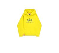 Hooded sweatshirt Alpha Industries Basic Big Logo Jaune S