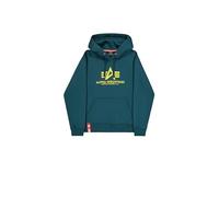 Alpha Industries Men's Basic BL Hoodie, Deep Petrol, XL