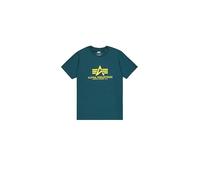 Alpha Industries Basic Big Logo T-Shirt for Men Size M - deep petrol