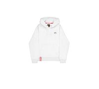 Alpha Industries Basic Small Logo Hoodie for Men Size S - pastel grey melange