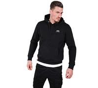 Alpha Industries Basic Small Logo Hoodie Black XS Men