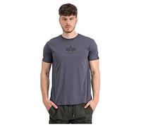 Alpha Industries Basic Ml Short Sleeve T-shirt Grey M Men